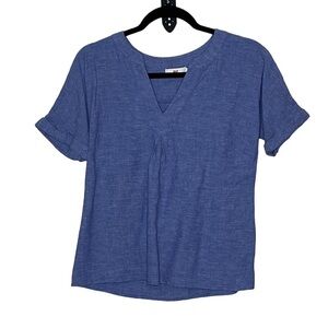Vineyard Vines Linen Blend Light Purple Top Sz 4